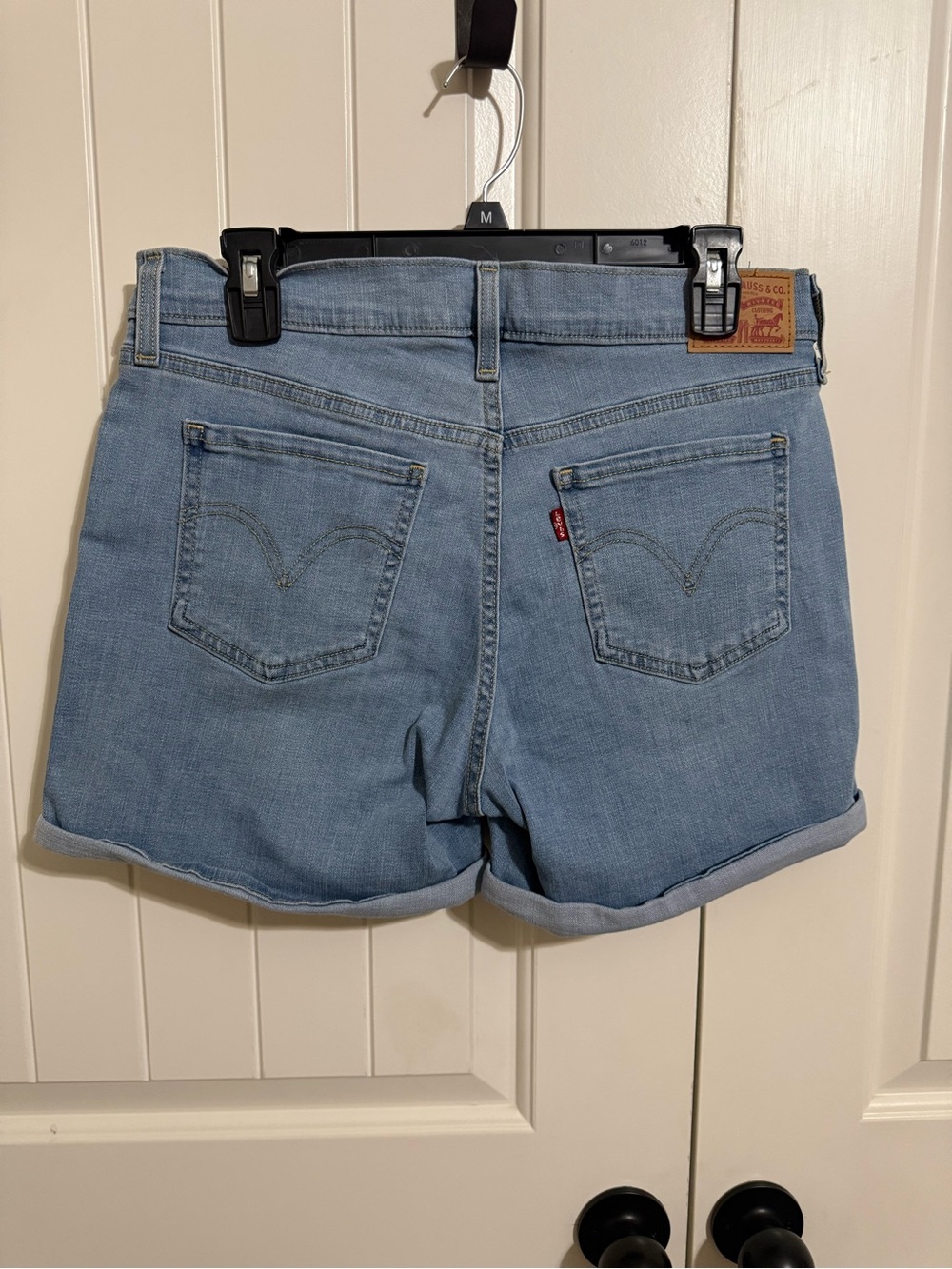 Levi's Light Blue Denim Jean Shorts - Picture 6 of 6